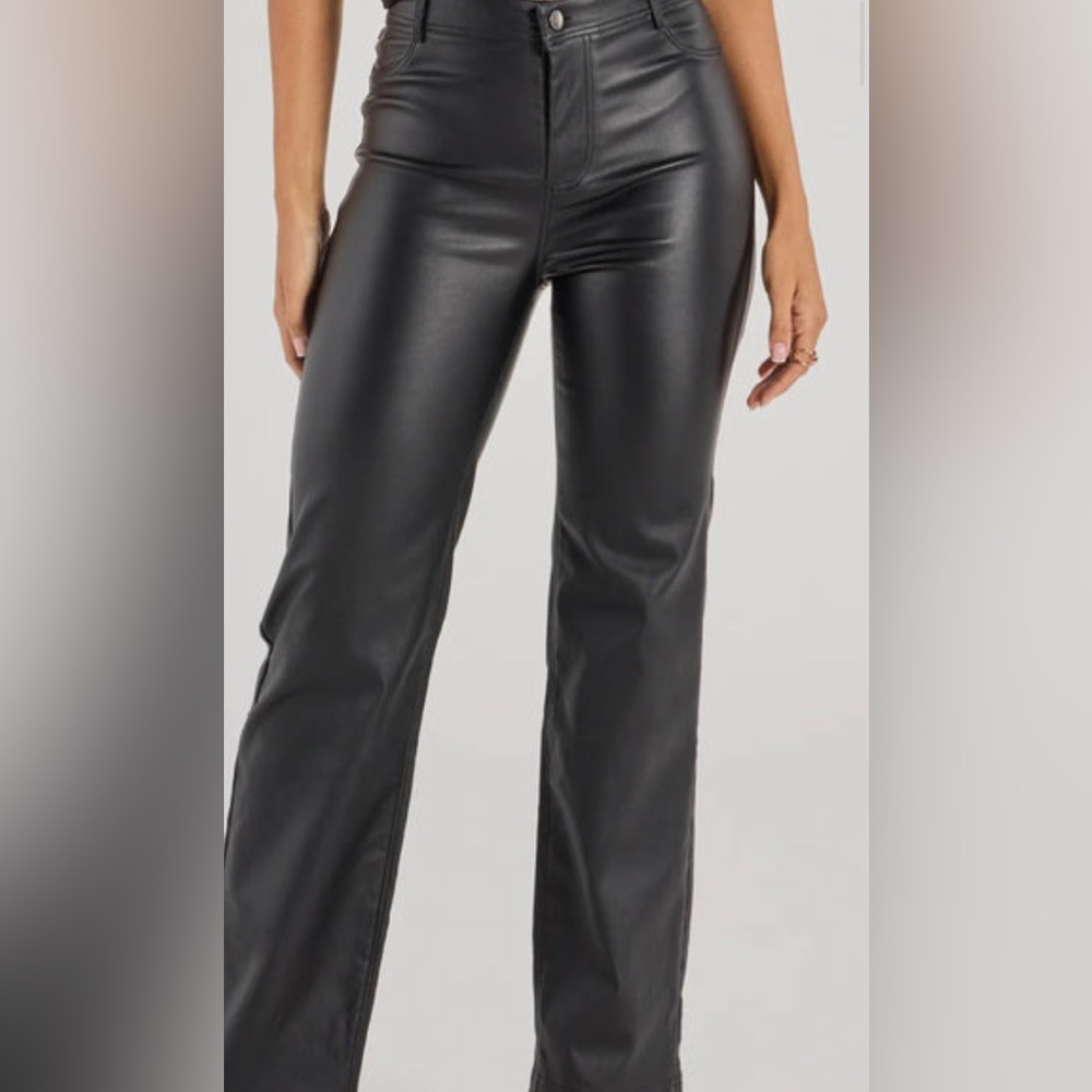 Hollister Social Tourist Leather Pants
